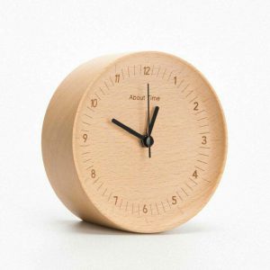 Xiaomi Mute Logs Wooden Alarm Clock About Time