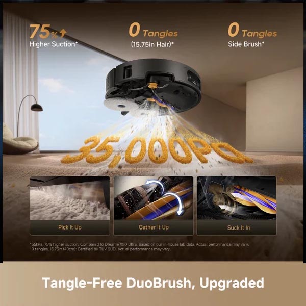 طراحی باریک Dreame X60 Ultra